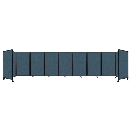 Versare Room Divider 360 Folding Portable Partition 25' x 5' Caribbean Fabric 1160420